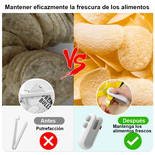 Mini Selladora De Bolsas Recargable